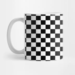 Checkered Black And White Mug